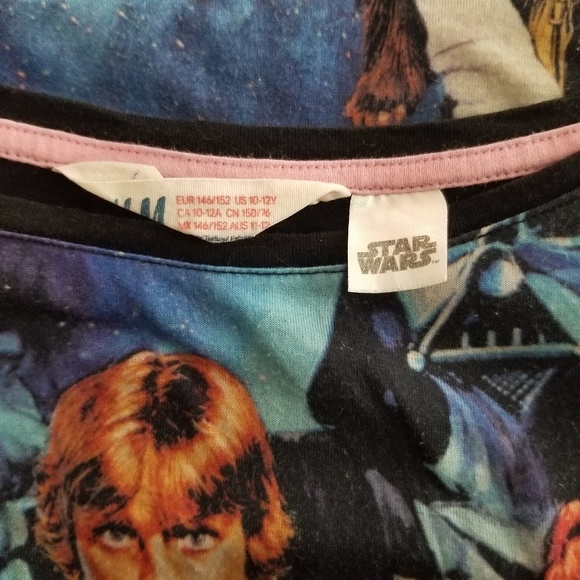 Girls Star Wars Shirt Top Sequence Princess Leia - Picture 3 of 8